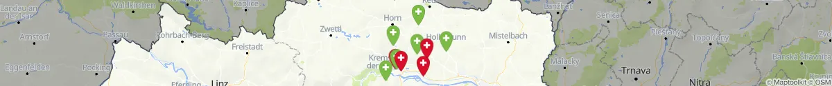 Map view for Pharmacies emergency services nearby Hohenwarth-Mühlbach a.M. (Hollabrunn, Niederösterreich)